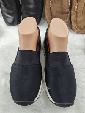 Vionic Cameo Black Red Slip-On Sneakers Women’s 6.5 Comfort Orthotic Casual Shoe